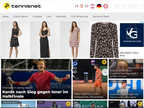 tennisnet.com wird ab sofort von einem neuen Joint Venture betrieben